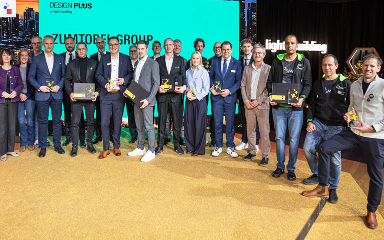 The winners of the Designplus Award by Light + Building 2026 have been announced. (Source: Messe Frankfurt Exhibition GmbH / Jochen Günther).