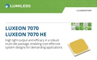 Lumileds LUXEON 7070 HE Delivers Extreme Performance for Outdoor Lighting Applications