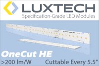 LUXTECH Presents OneCut High-Efficacy:   >200 lm/W LED Module