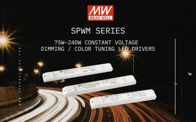 MEAN WELL Launches Versatile SPWM Constant Voltage Drivers