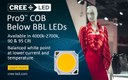Pro9™ COB LEDs with Below BBL Bins for Better Color