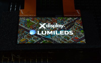 XDC and Lumileds Achieve a Breakthrough with MicroIC Driven MicroLED Display