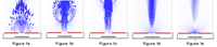 Figure 1a shows the pulse of air emerging from the nozzle. In Figure 1b the pulse has moved away from the nozzle. Note the large velocity vectors associated with the vortices accompanying the SynJet formation. In Figure 1c the pulse has moved further away, and the entrained air can be seen behind it in the form of the large velocity vectors all pointing in the direction of the pulse. In Figure 1d the tail of the pulse is seen. Finally in Figure 1e the pulse has almost fully left the frame, and the air can be seen recharging the nozzle in preparation for the next pulse.