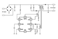 Typical application schematic of the FL7733A, having excellent THD performance and tight output tolerance that makes meeting global LED standards and regulations easy