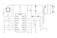 Typical application diagram of TI's new LM3447 that promises smooth, flicker-free phase-dimmable dimming