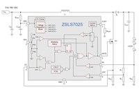 Block diagram and basic schematics of ZMDI's new ZSLS7025 driver IC