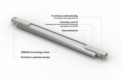 Catherinaˢ is a compact fully autonomous, motion detecting, lighting solution