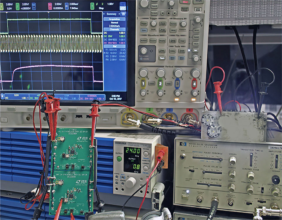 Figure 4: Two demo circuits are easily connected in parallel to create the 3 A to 4 A machine vision LED flash application shown in Figure 2