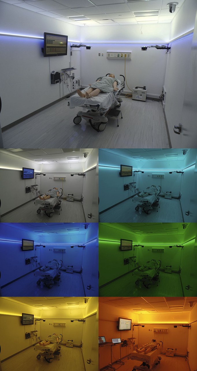 The system has 54 channels that allow for the changing of the spectrum and directionality of light