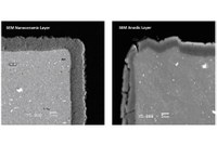 SEM images of Nanotherm dielectric compared with anodic layers on Al substrate