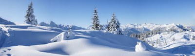 Dornbirn, winter landscape.