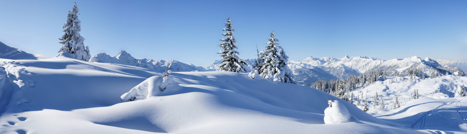 Dornbirn, winter landscape.