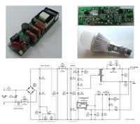 Power Integrations' reference design and schematics for the A19 bulbs using the LNK457DG driver IC.