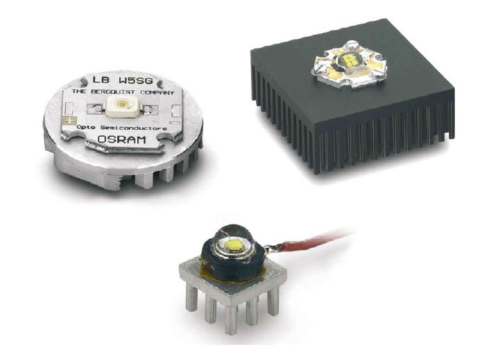 Figure 2 - Some standard heatsinks out of a broad range.