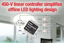 TI's New 450-V Linear Controller Simplifies Offline LED Lighting Design