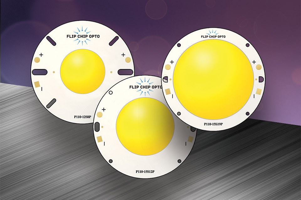 Flip Chip Opto Introduces 300 W, 600 W and 960 W CoB LEDs — LED ...