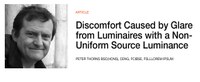 Discomfort Caused by Glare from Luminaires with a Non-Uniform Source Luminance